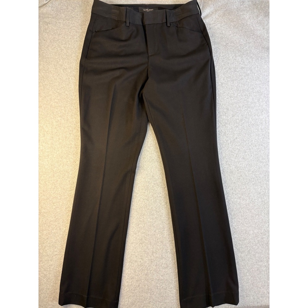 Nine West Jeans Maxine Black Dress Pants Womens‎ Size 8/29 Mid Rise Straight Leg